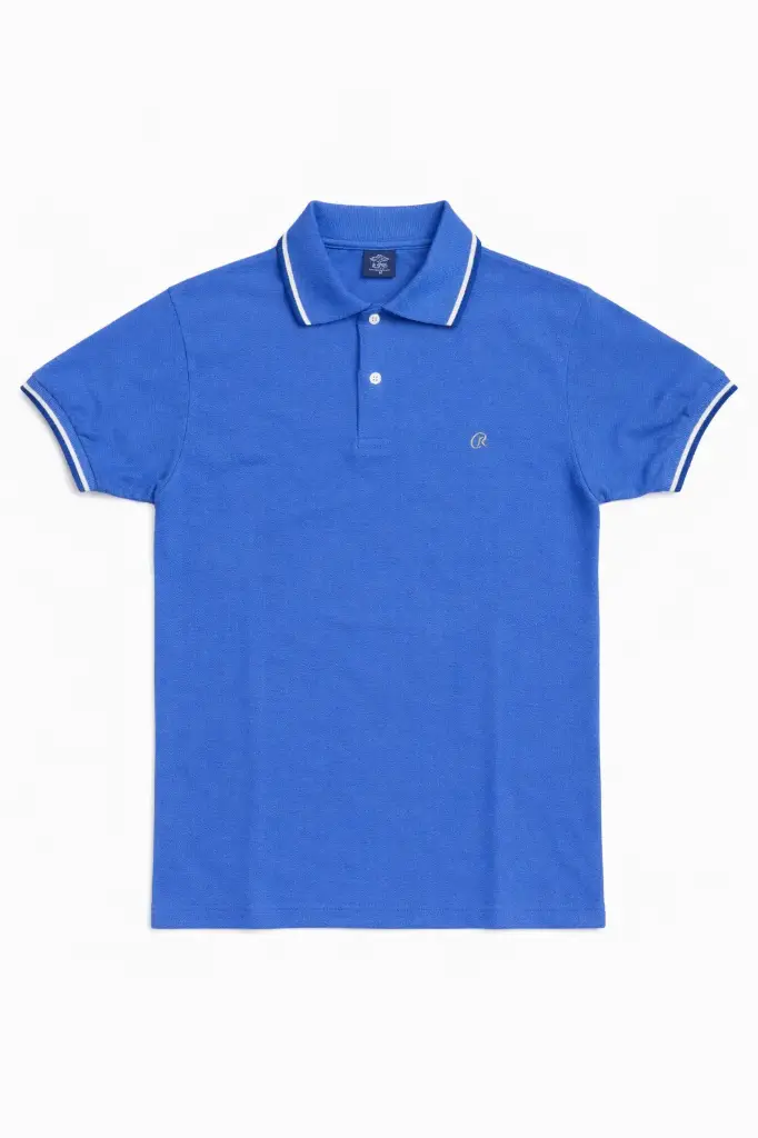 CHOMBA LISA PIQUE CUELLO c/VIVO